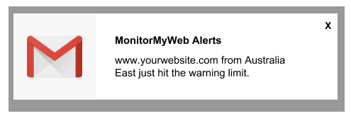 Email Alert from MonitorMyWeb